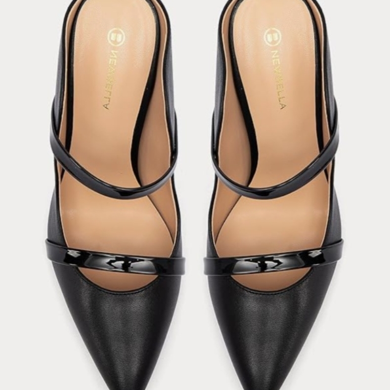 Nex Bella Black Womens Heels